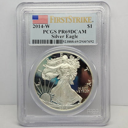 2014-W $1 Eagle First Strike, DCAM,  Collectible Coin | Fine Silver | #3