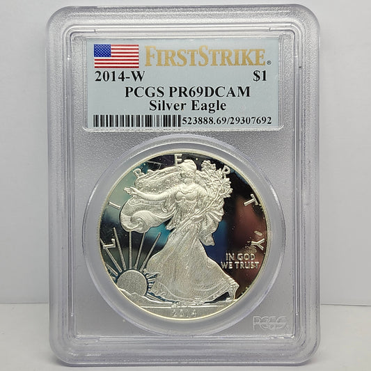 2014-W $1 Eagle First Strike, DCAM,  Collectible Coin | Fine Silver | #3