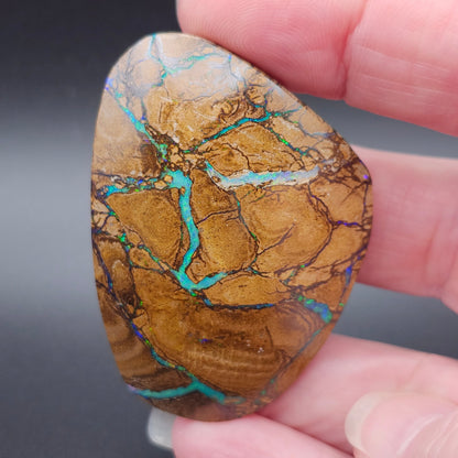 132.51ct Koroit Australian Boulder Opal | Pear Shape Cabochon | Two-Sided Stone | #E292