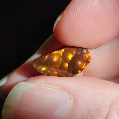 3.69ct Loose Fire Agate | Freeform Cabochon