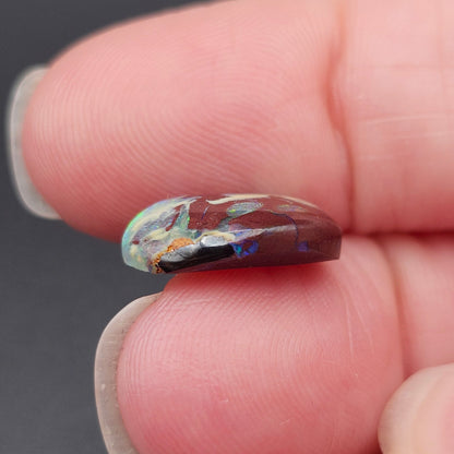 4.05ct Yowah Australian Boulder Opal | Freeform Pear Cabochon | #E296