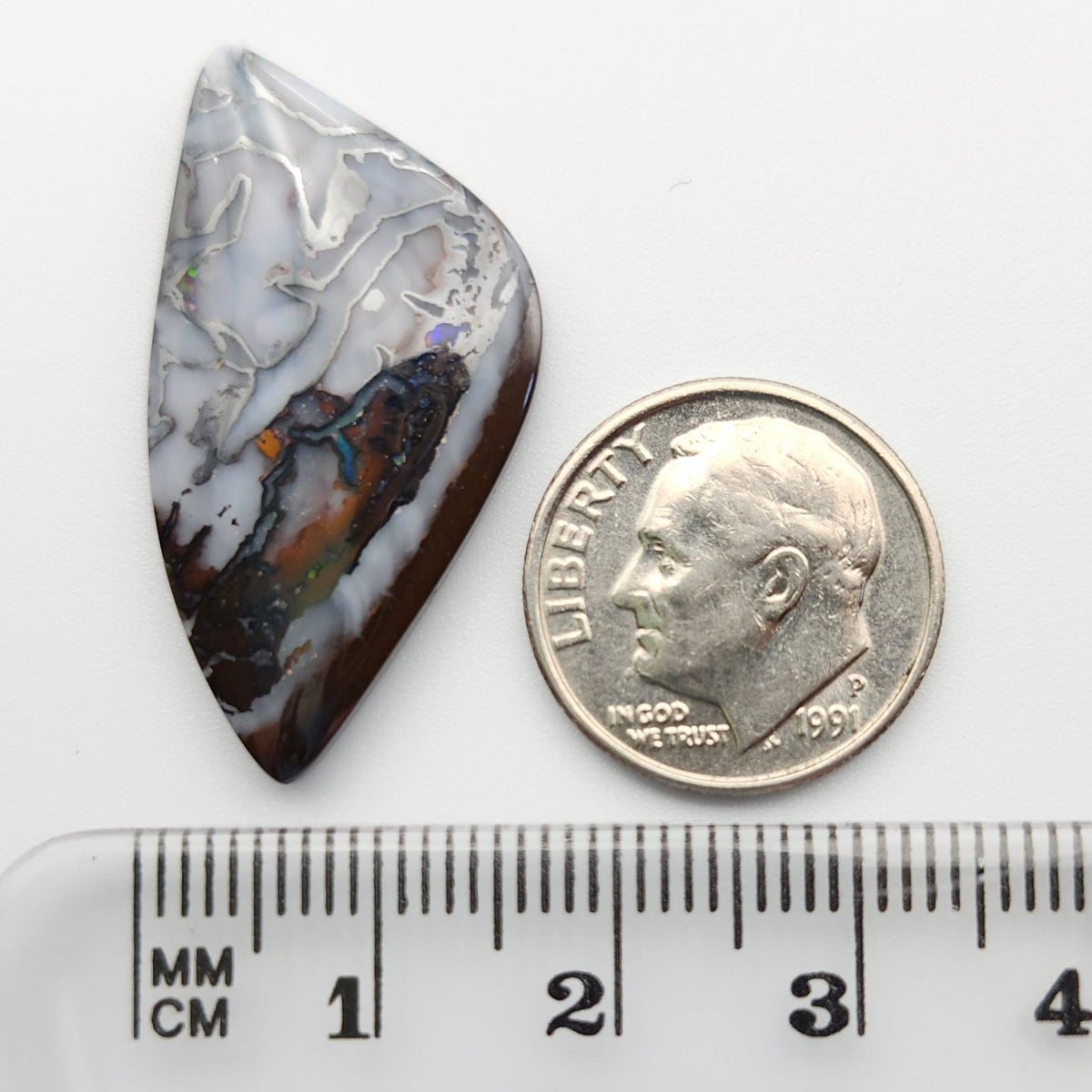 15.46ct Australian Yowah Boulder Matrix Opal | Freeform Cabochon | #E304