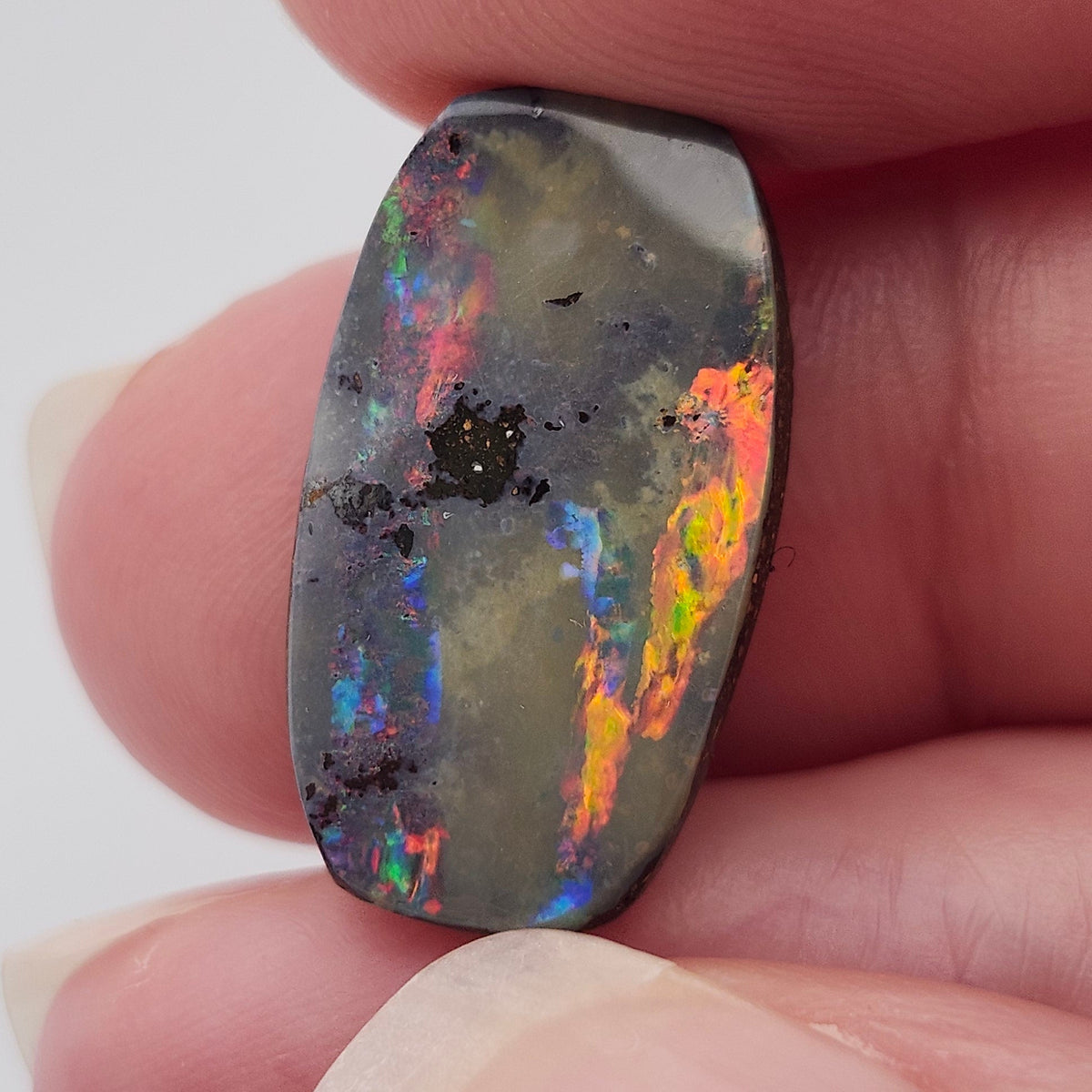 9.03ct Quiplie Australian Boulder Opal | Cushion Cut Cabochon | #E295