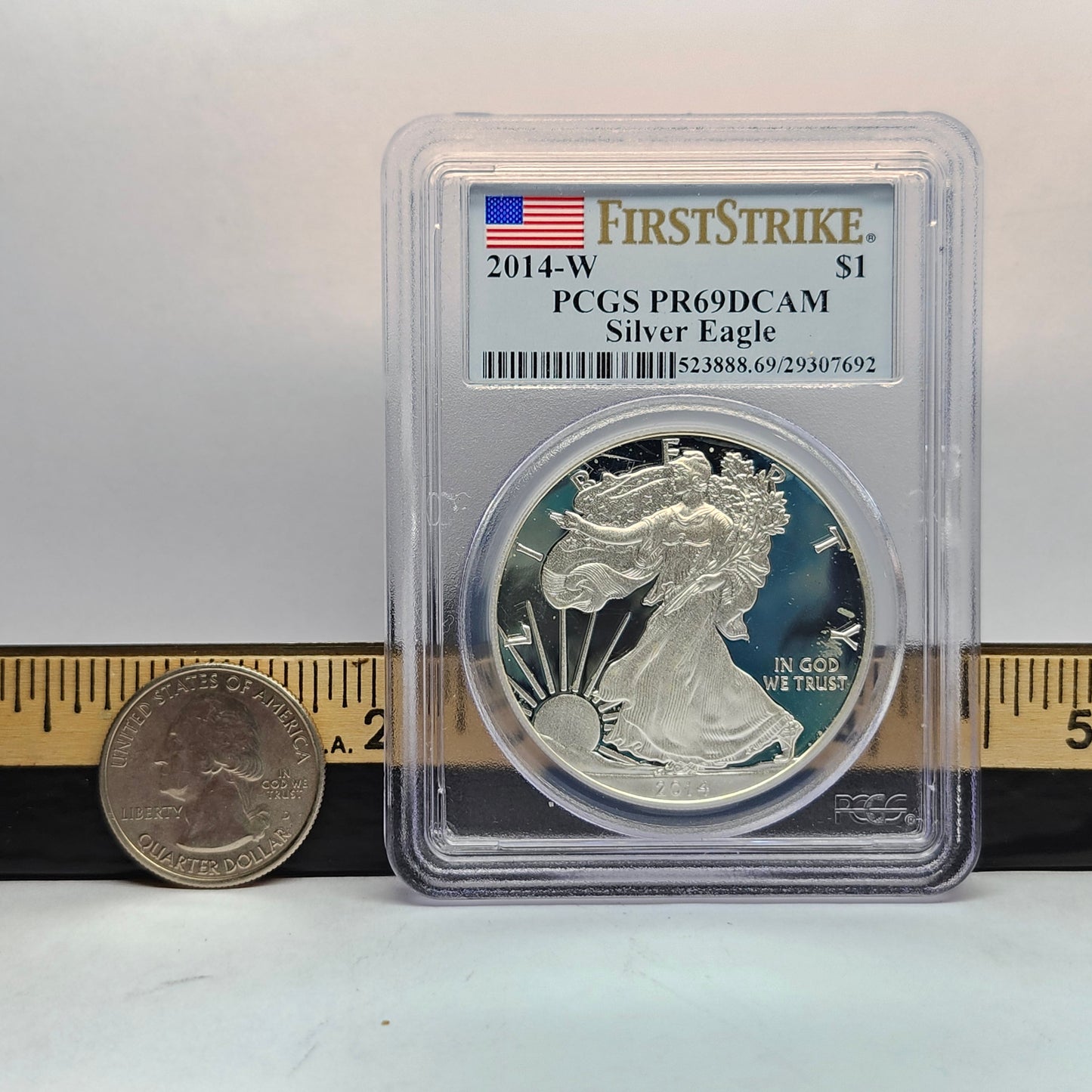 2014-W $1 Eagle First Strike, DCAM,  Collectible Coin | Fine Silver | #3