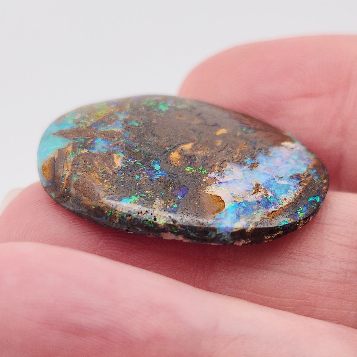 22.87ct Australian Koroit Boulder Matrix Opal | Oval Cabochon | #E301