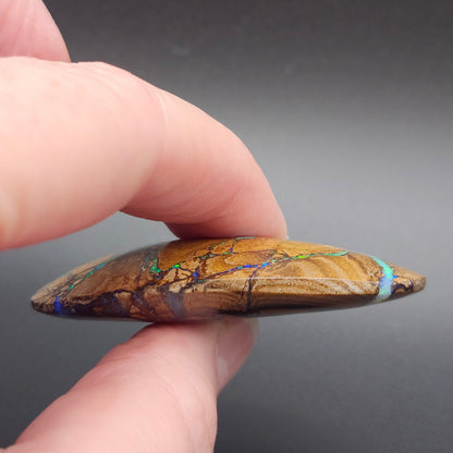 132.51ct Koroit Australian Boulder Opal | Pear Shape Cabochon | Two-Sided Stone | #E292