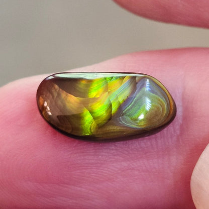4.05ct Loose Fire Agate | Freeform Cabochon