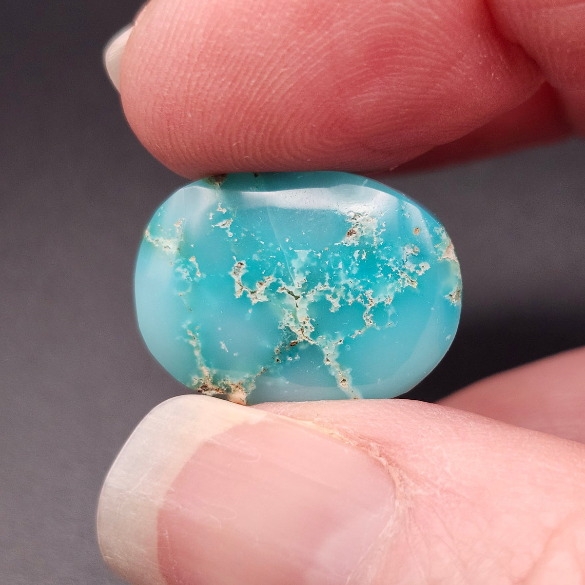 10.55ct Pilot Mountain Turquoise | Oval Cabochon | #519