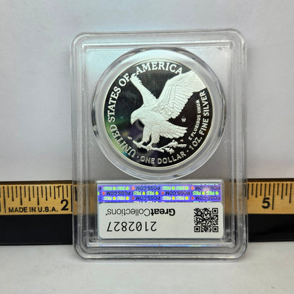 2025-W Silver Eagle w/ Laser Privy PCGS PR70DCAM Collectible Coin | Fine Silver | #13