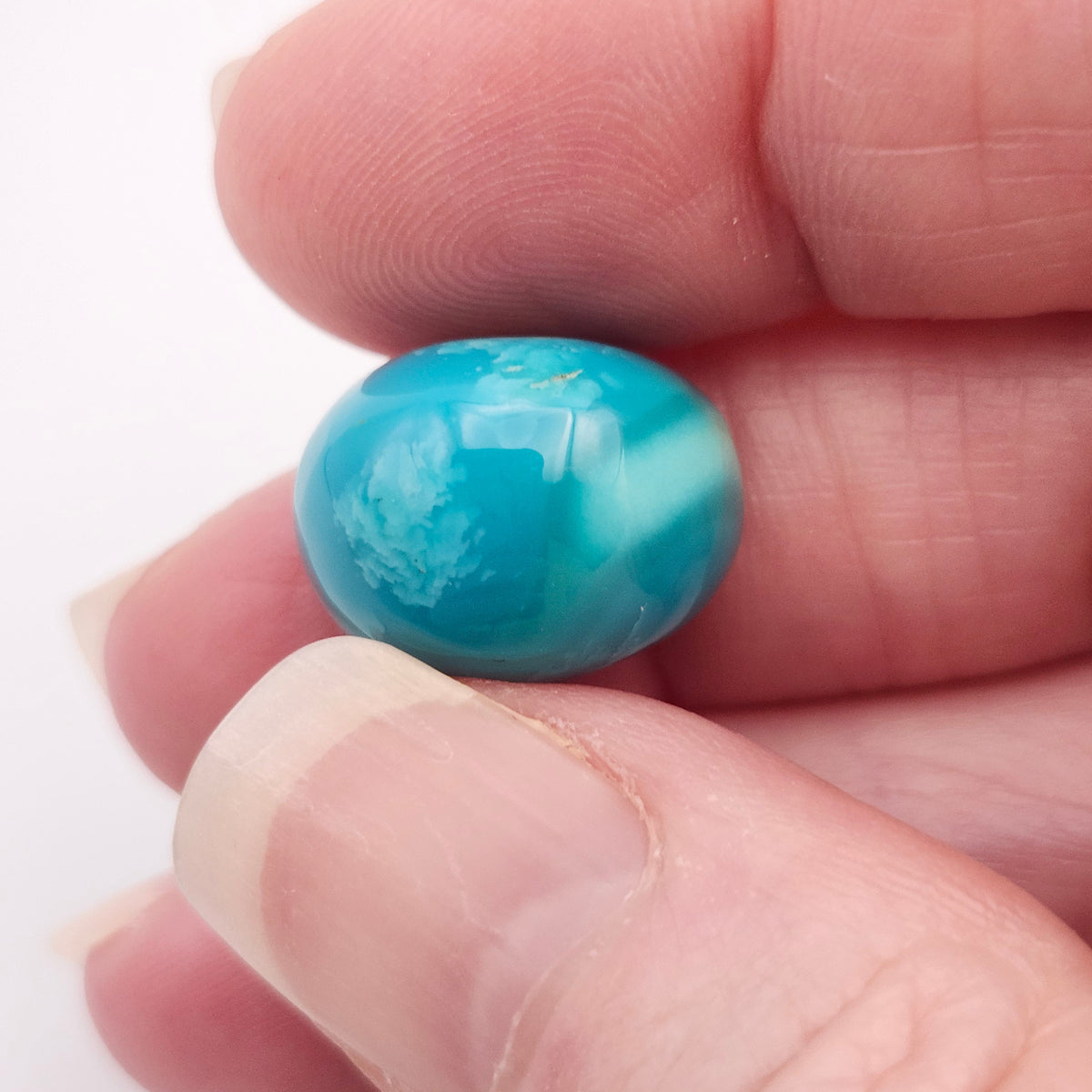 19.14ct Pilot Mountain Turquoise | Oval Cabochon | #523