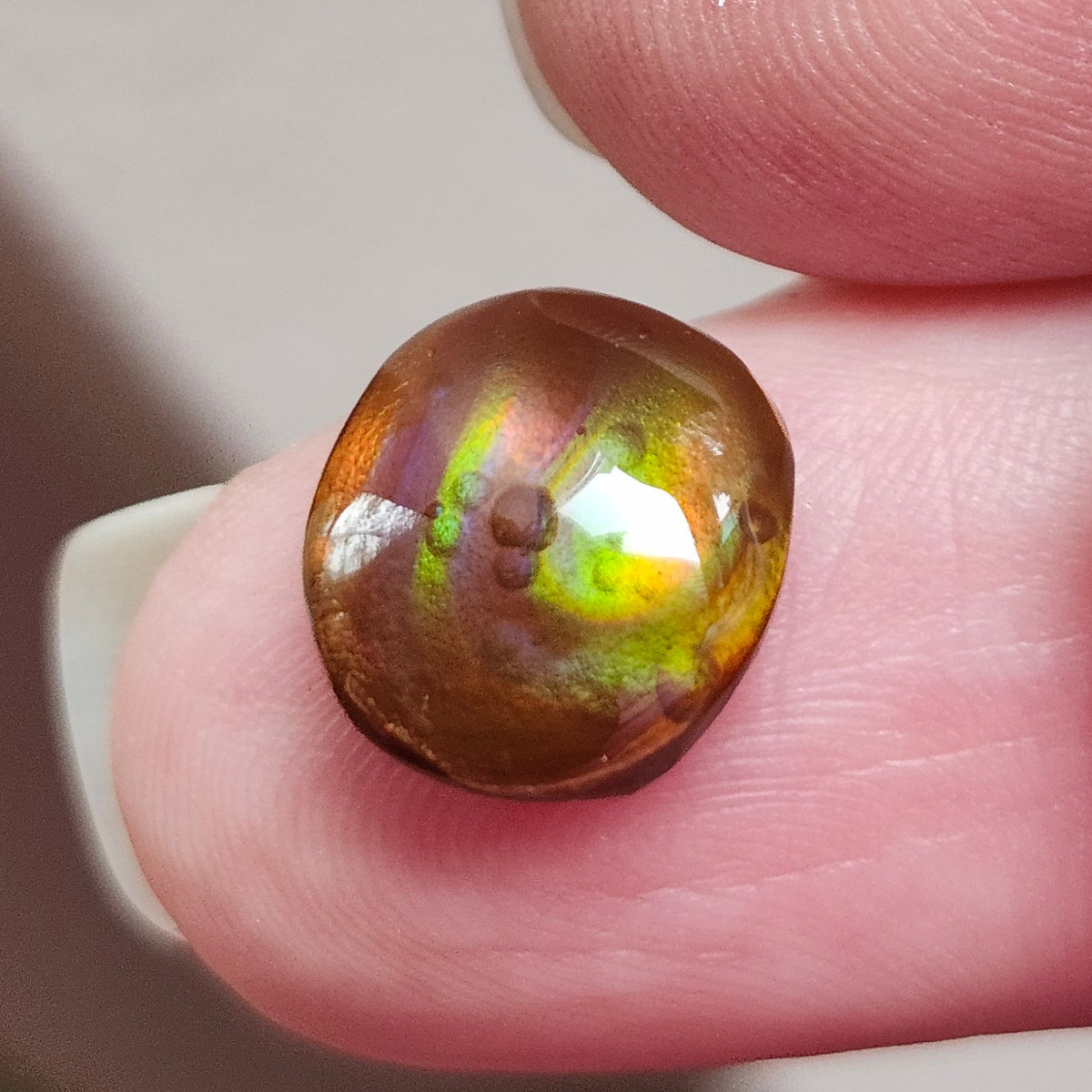 4.71ct Arizona Fire Agate | Oval Cabochon
