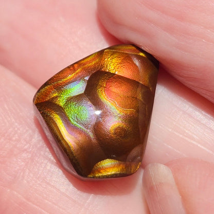 10.57ct Loose Fire Agate | Freeform Cabochon