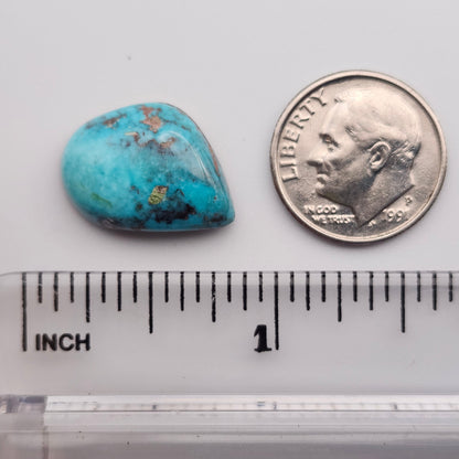 10.42ct Pilot Mountain Turquoise | Freeform Pear Cabochon | #526