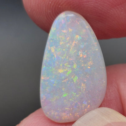 4.84ct Australian Coober Pedy Crystal Opal | Freeform Pear Cabochon | #E290
