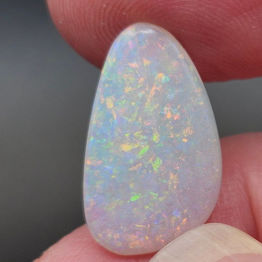 4.84ct Australian Coober Pedy Crystal Opal | Freeform Pear Cabochon | #E290