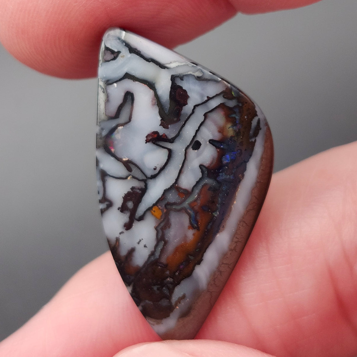 15.46ct Australian Yowah Boulder Matrix Opal | Freeform Cabochon | #E304