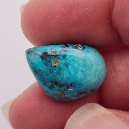 10.42ct Pilot Mountain Turquoise | Freeform Pear Cabochon | #526