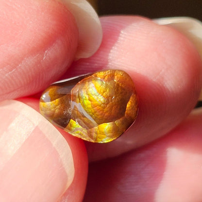 2.87ct Loose Fire Agate | Freeform Cabochon