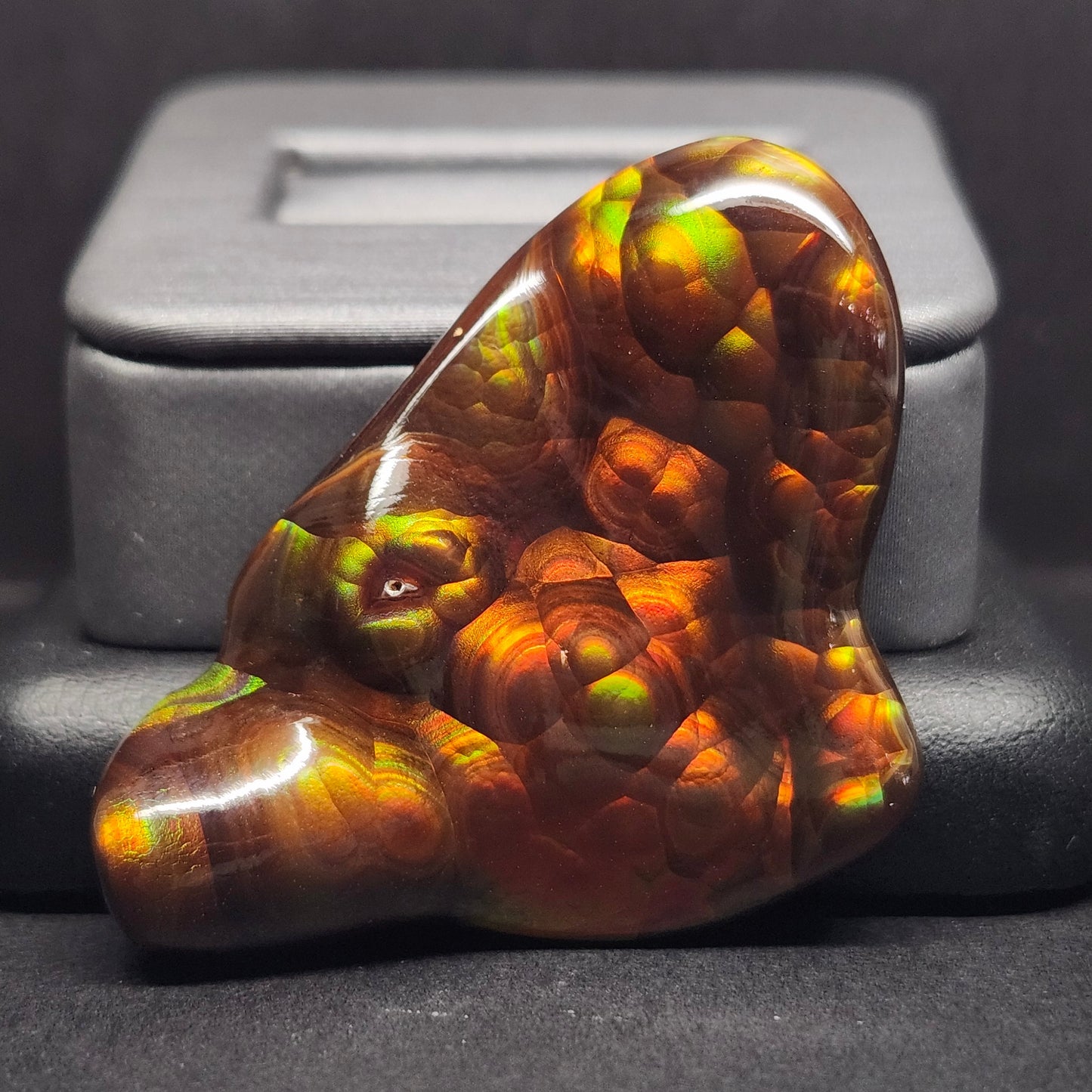 52.20ct Loose Slaughter Mountain Fire Agate | Freeform Cabochon | #8