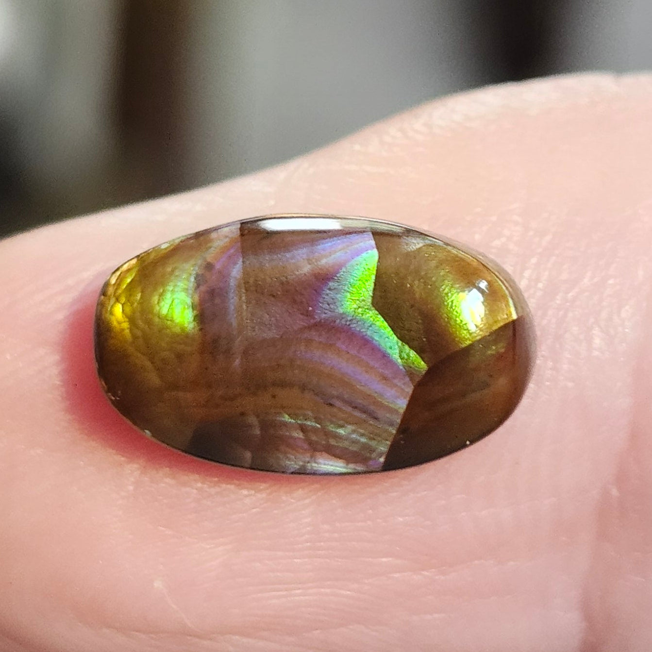 3.52ct Loose Fire Agate | Oval Cabochon