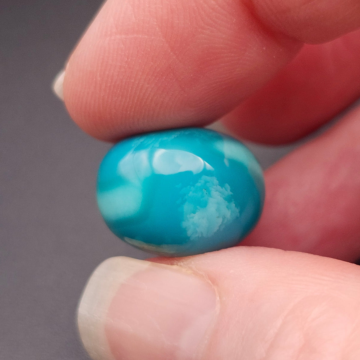 19.14ct Pilot Mountain Turquoise | Oval Cabochon | #523