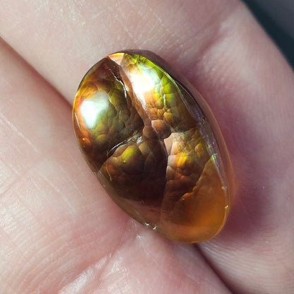 6.78ct Loose Fire Agate | Oval Cabochon