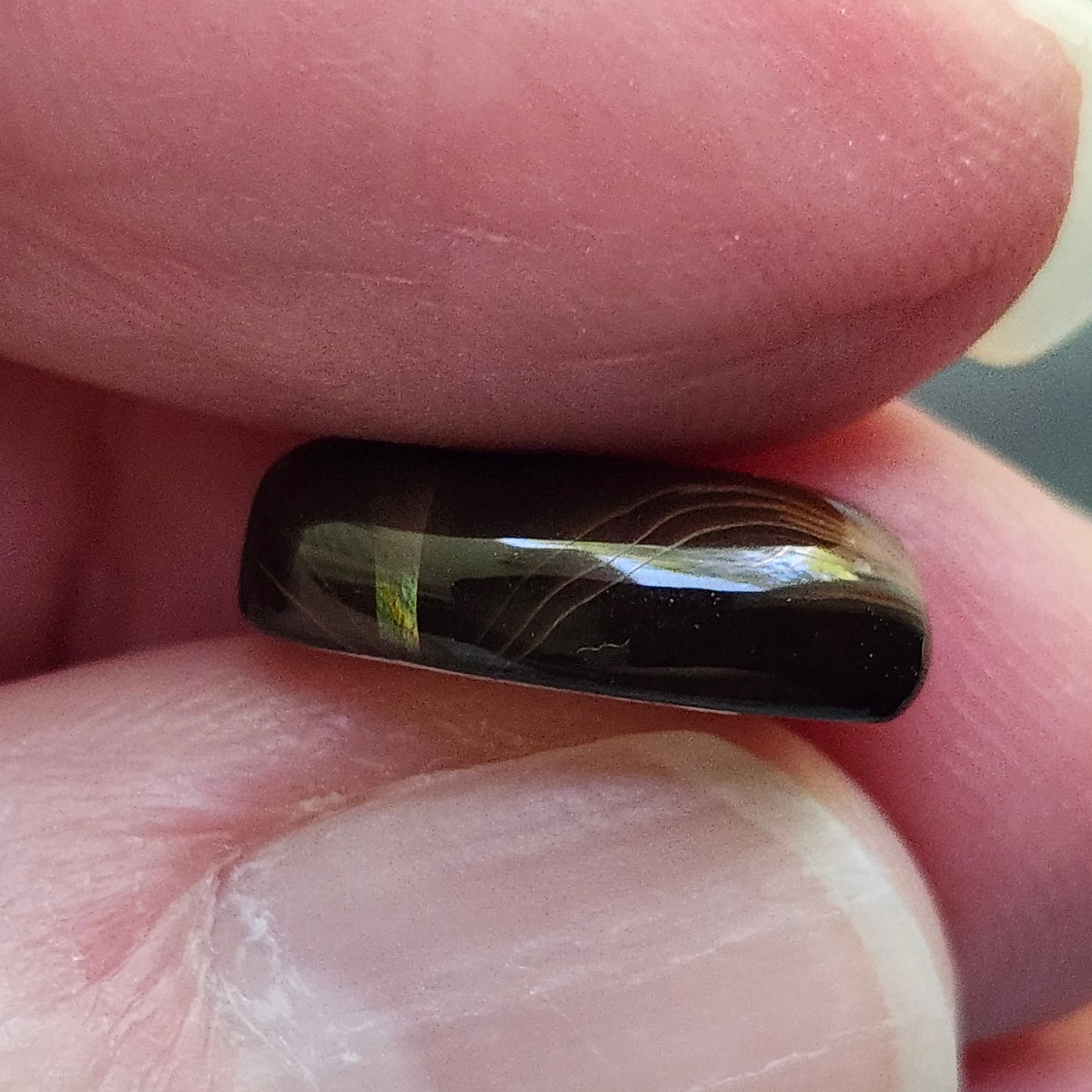 3.87ct Loose Fire Agate | Oval Cabochon