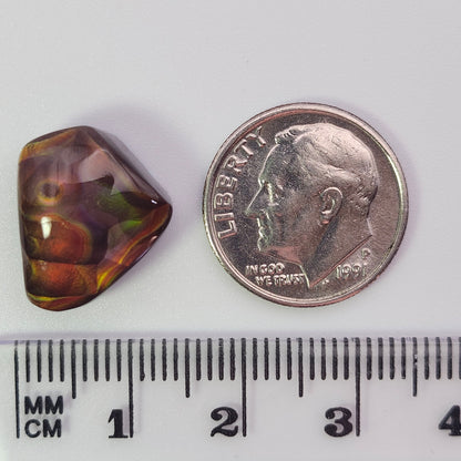 10.57ct Loose Fire Agate | Freeform Cabochon