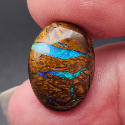 9.96ct Koroit Australian Boulder Opal | Oval Cabochon | #E293