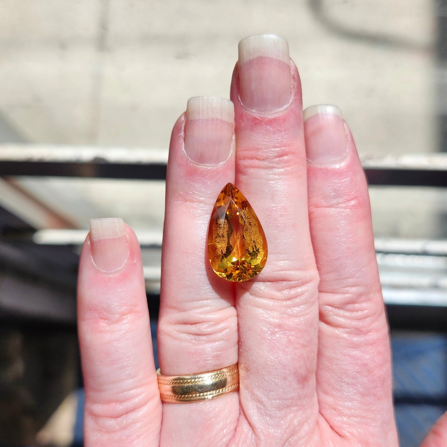 14.09ct Golden Beryl | Pear Shape Cut