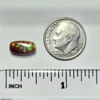 2.21ct Loose Fire Agate | Freeform Cushion Cut Cabochon