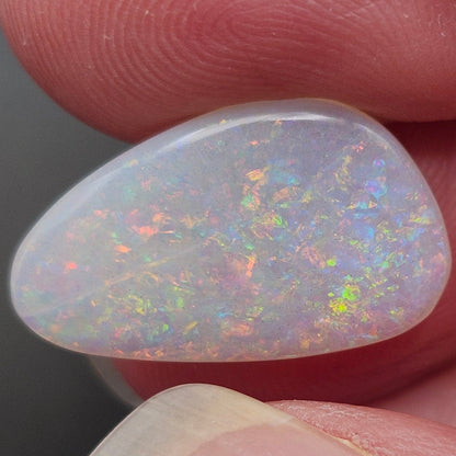 4.84ct Australian Coober Pedy Crystal Opal | Freeform Pear Cabochon | #E290