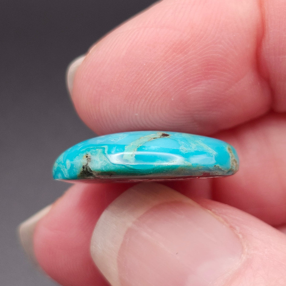 12.96ct Pilot Mountain Turquoise | Oval Cabochon | #521
