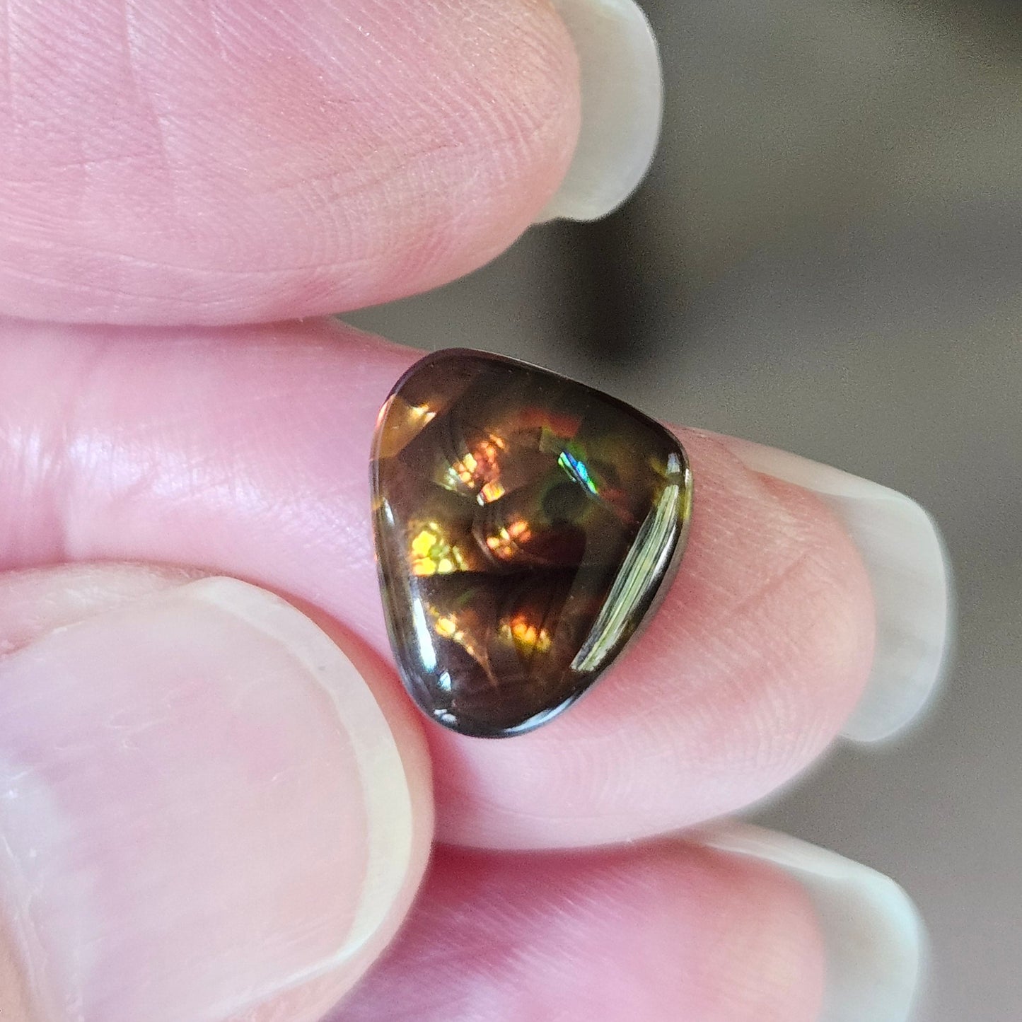 4.36ct Loose Fire Agate | Freeform Cabochon