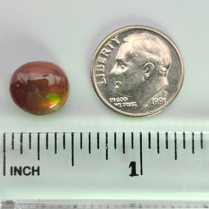 4.71ct Arizona Fire Agate | Oval Cabochon