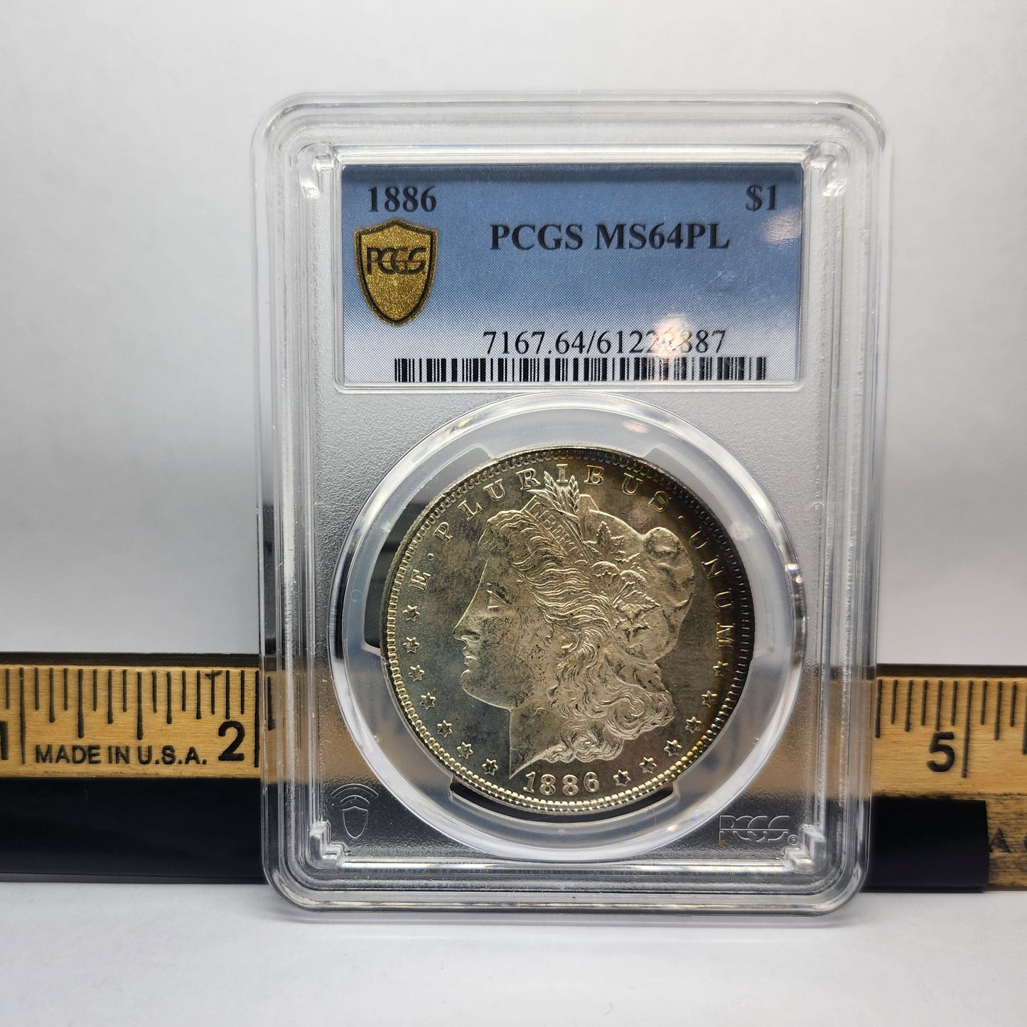1886-P S$1 Morgan Silver Dollar Collectible Coin| PCGS  Graded MS64PL | #28