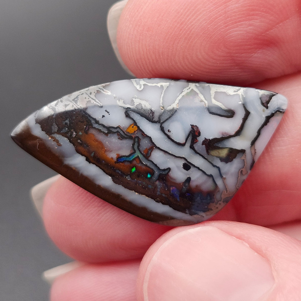 15.46ct Australian Yowah Boulder Matrix Opal | Freeform Cabochon | #E304