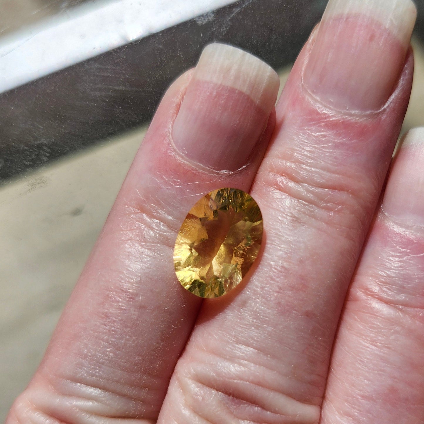 6.19ct Yellow Fluorite | Oval Cut