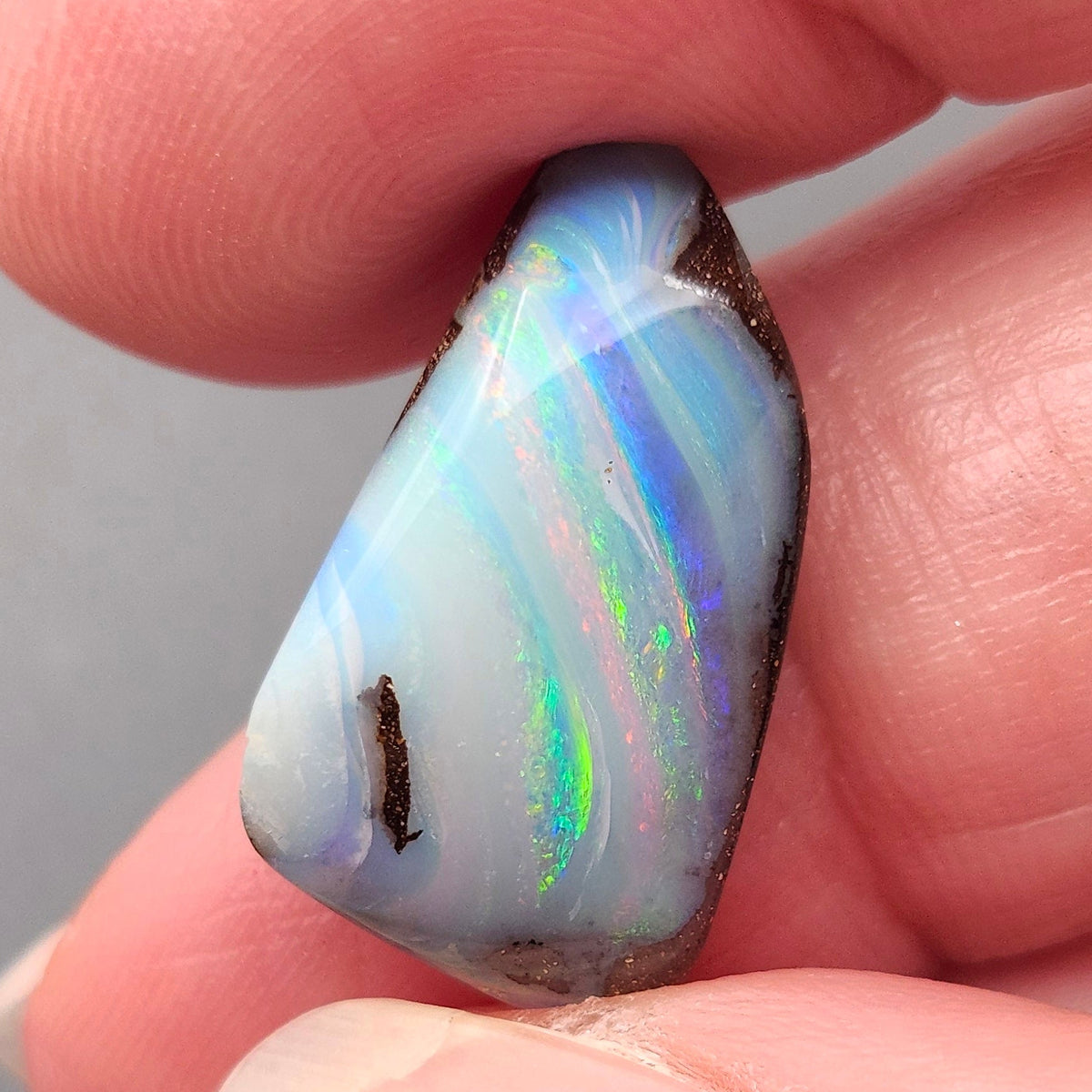 8.19ct Australian Quilpie Boulder Opal | Freeform Cabochon | #E302