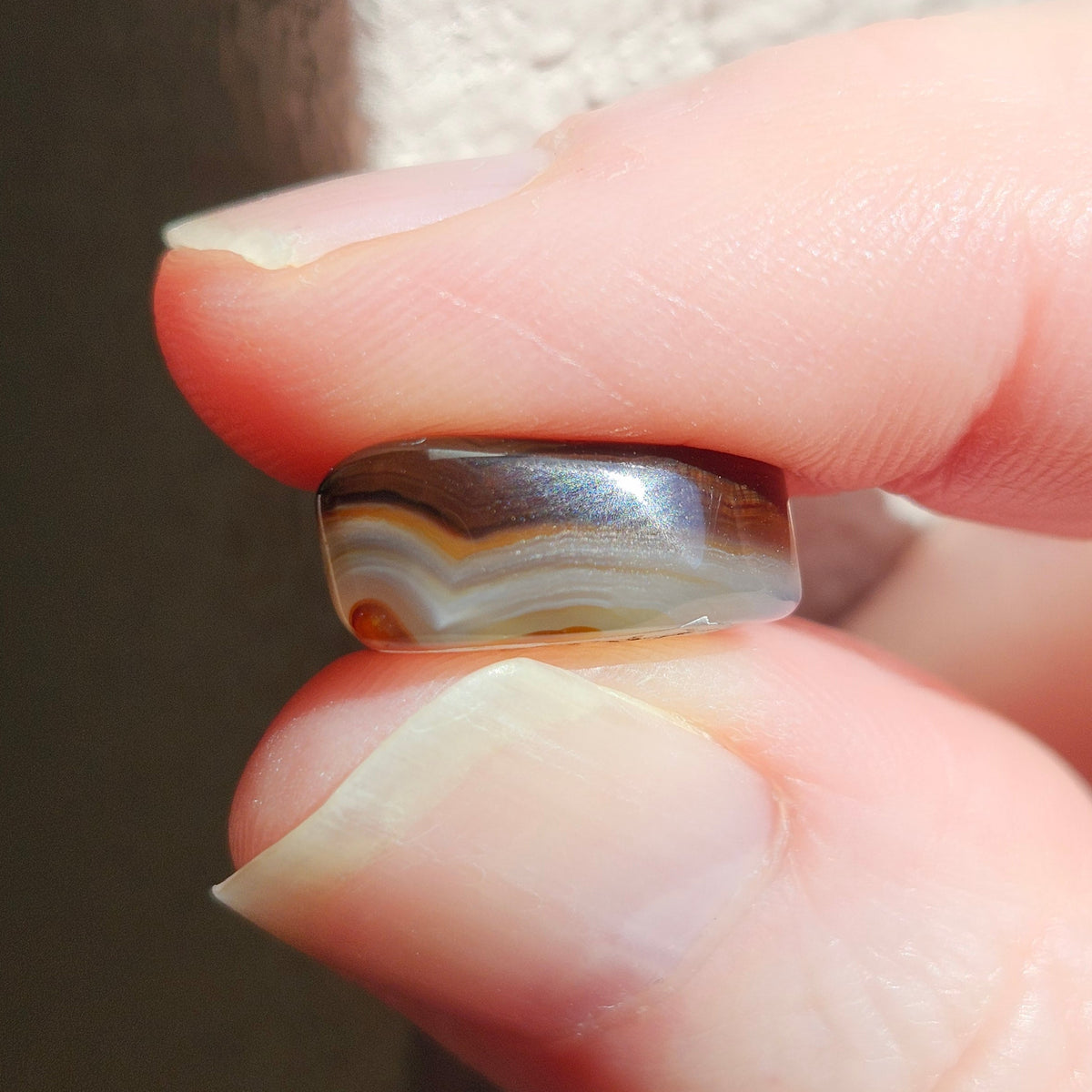 10.17ct Loose Fire Agate | Freeform Cabochon