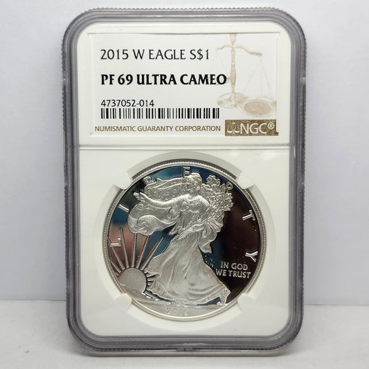 2015-W $1 Silver Eagle Collectible Coin | Fine Silver | #14