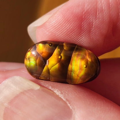 5.97ct Loose Fire Agate | Oval Cabochon
