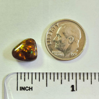 4.36ct Loose Fire Agate | Freeform Cabochon