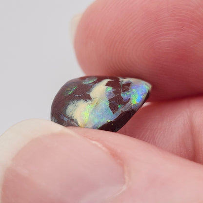 4.05ct Yowah Australian Boulder Opal | Freeform Pear Cabochon | #E296