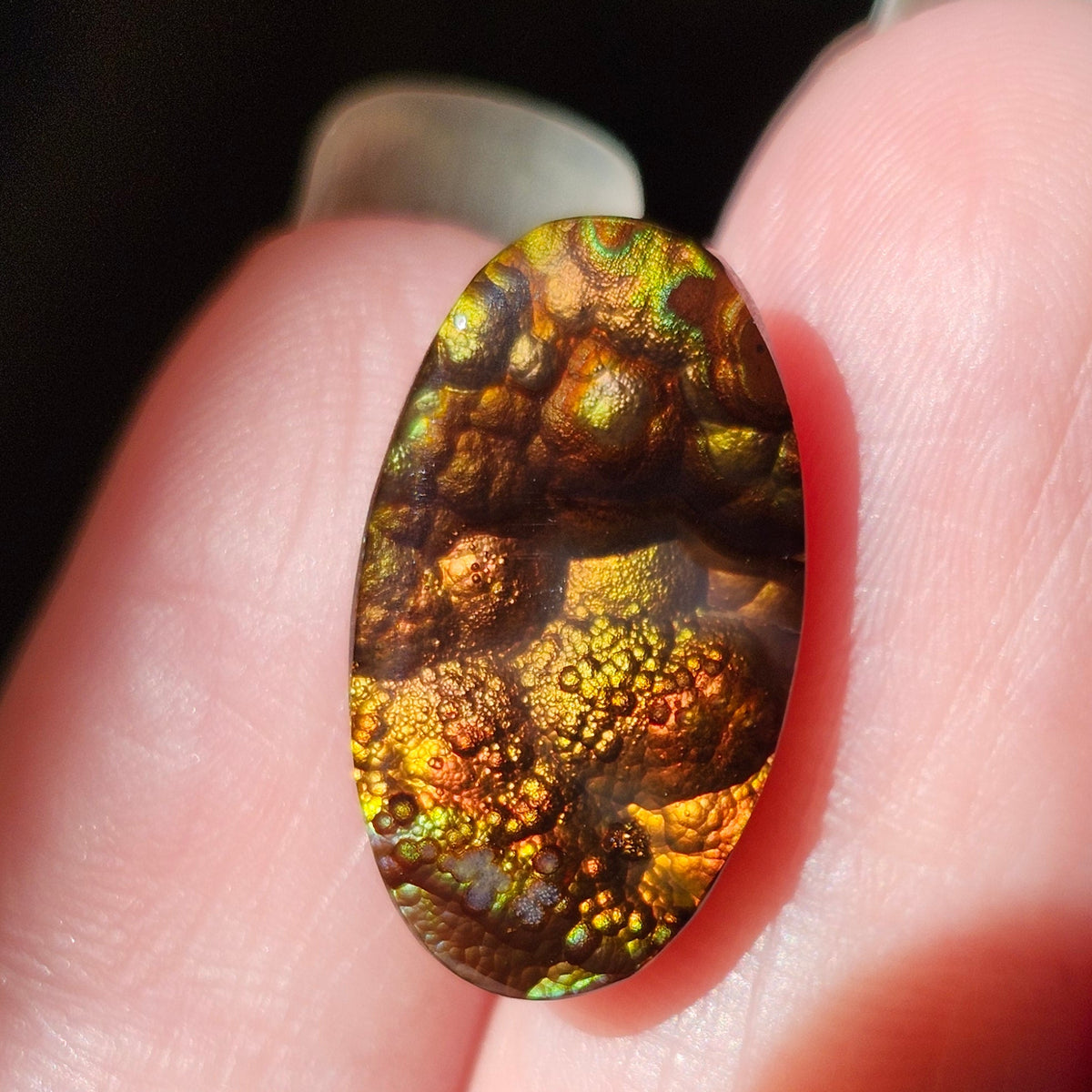 10.08ct Loose Fire Agate | Oval Cabochon