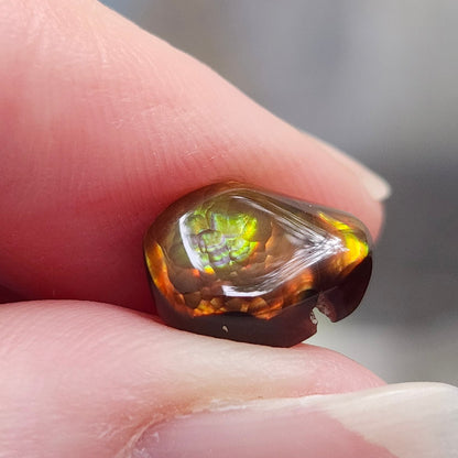3.12ct Loose Fire Agate | Oval Cabochon