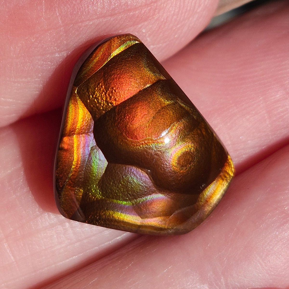 10.57ct Loose Fire Agate | Freeform Cabochon