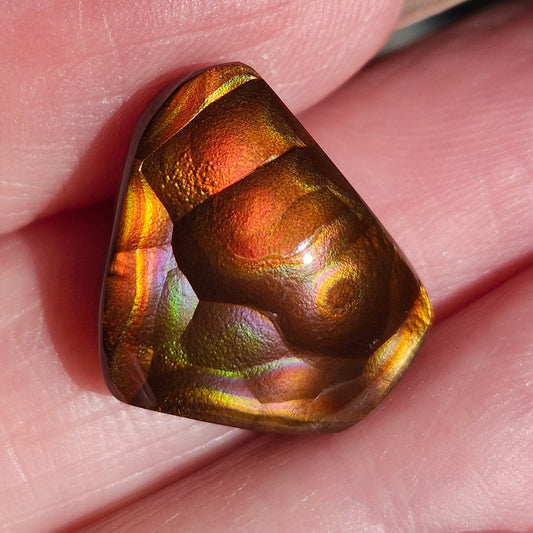 10.57ct Loose Fire Agate | Freeform Cabochon