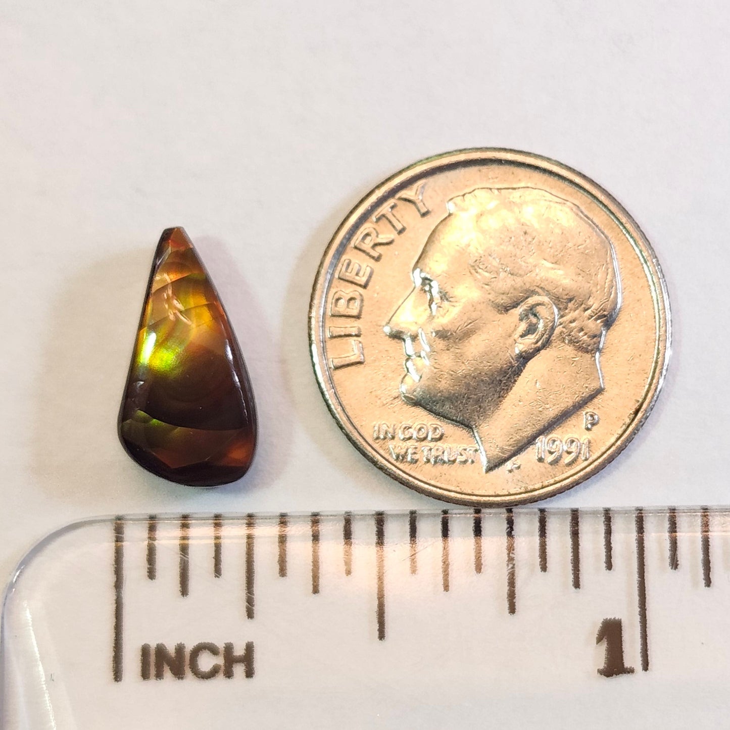 3.16ct Loose Fire Agate | Pear Cabochon
