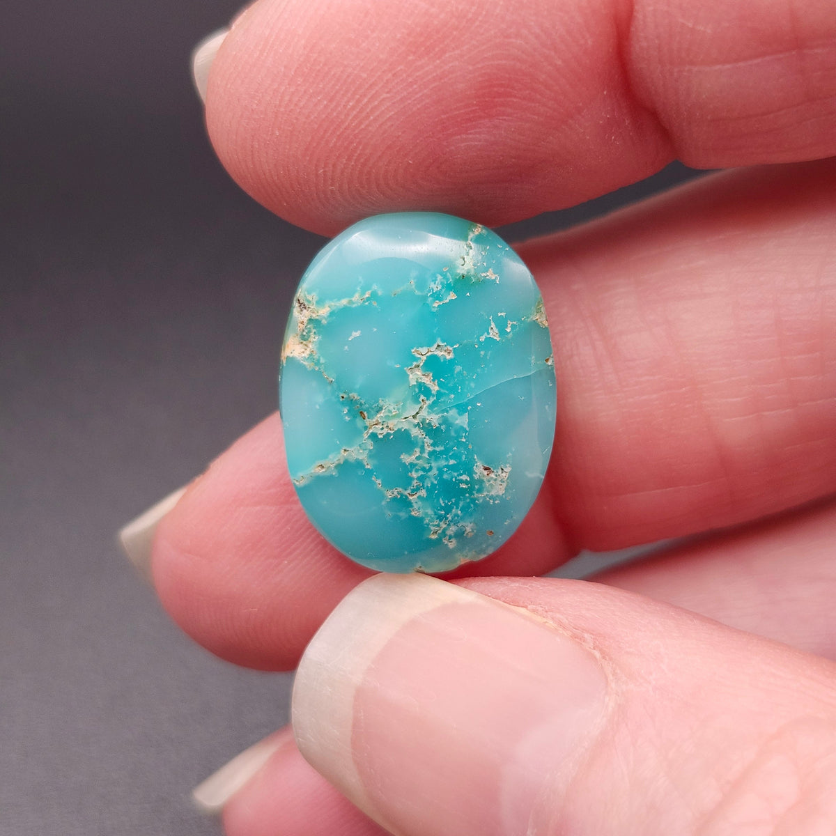 10.55ct Pilot Mountain Turquoise | Oval Cabochon | #519